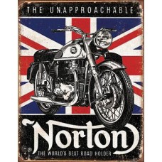 Retro tabuľka Norton The World´s Best Road Holder 30x40cm